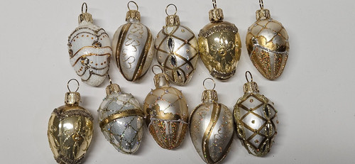 Blown glass christmas egg - blown,