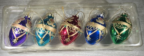 Vintage egg ornaments set - egg,