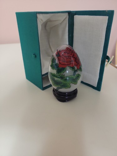 Vtg red rose flower - 3",