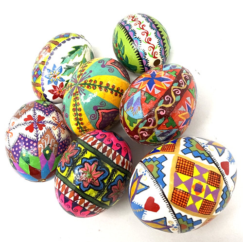 Ukrainian pysanky blown - blown, easter